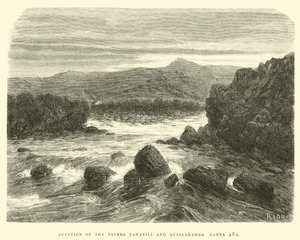 Jonction des rivières Yanatili et Quillabamba Santa Ana